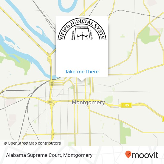 Mapa de Alabama Supreme Court