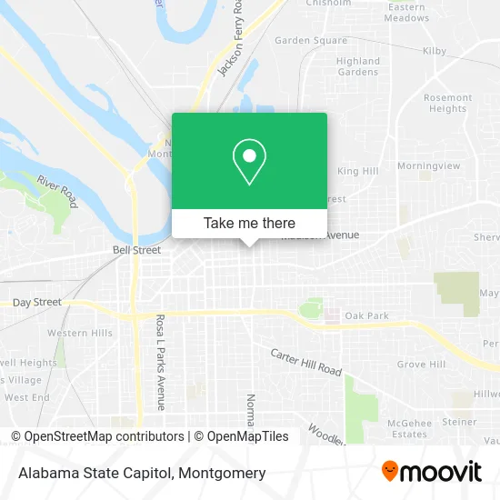 Alabama State Capitol map