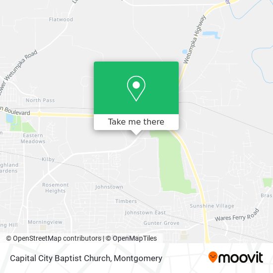 Capital City Baptist Church map