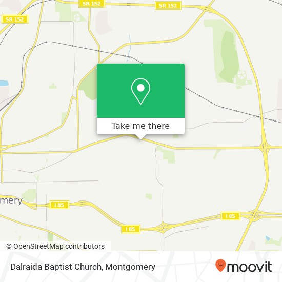 Dalraida Baptist Church map