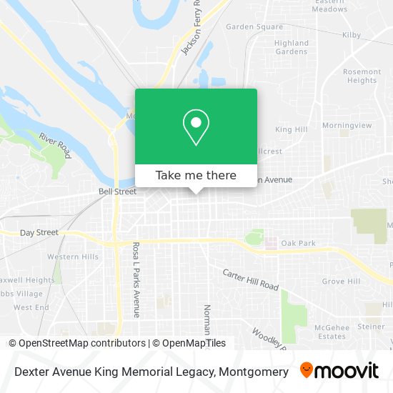 Dexter Avenue King Memorial Legacy map