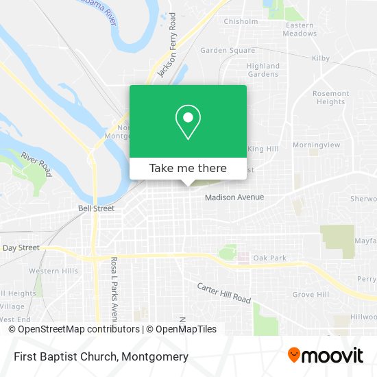 First Baptist Church map