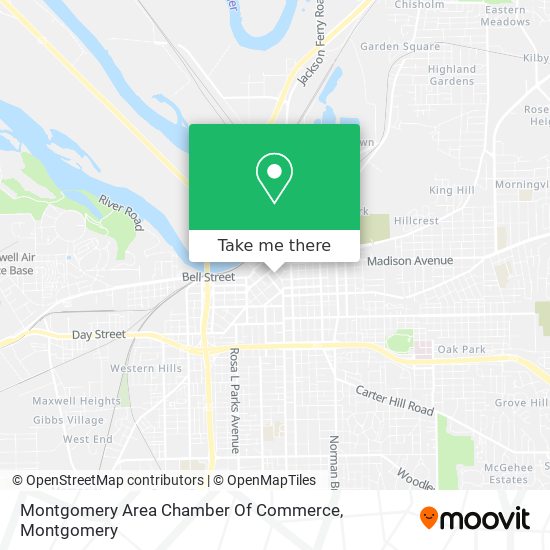 Montgomery Area Chamber Of Commerce map