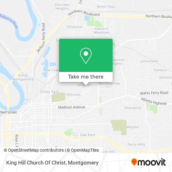 King Hill Church Of Christ map