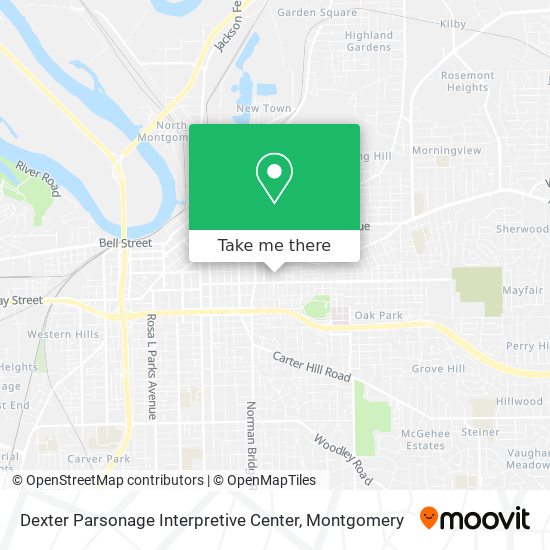 Dexter Parsonage Interpretive Center map