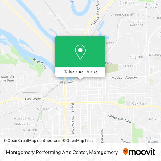 Montgomery Performing Arts Center map