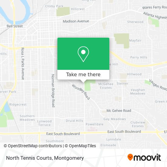 North Tennis Courts map