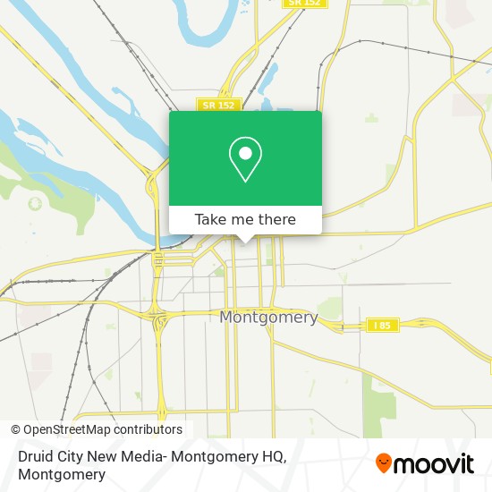 Druid City New Media- Montgomery HQ map