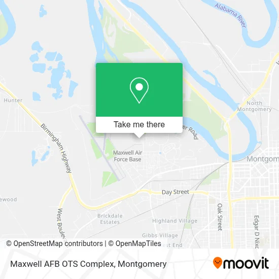 Maxwell AFB OTS Complex map