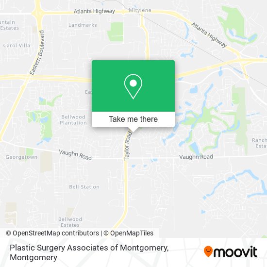 Mapa de Plastic Surgery Associates of Montgomery