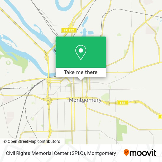 Civil Rights Memorial Center (SPLC) map