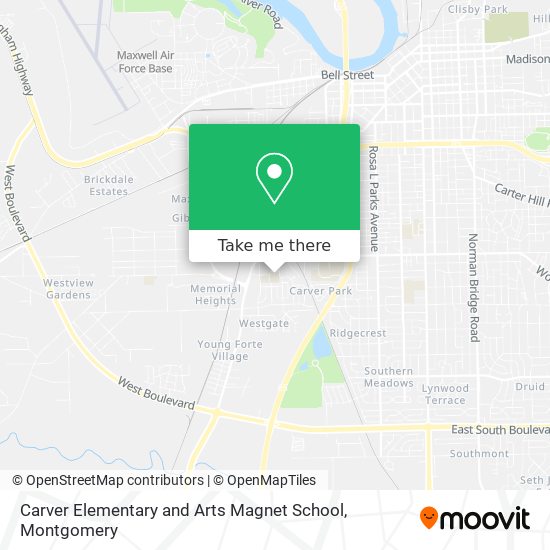 Carver  Elementary and Arts Magnet School map