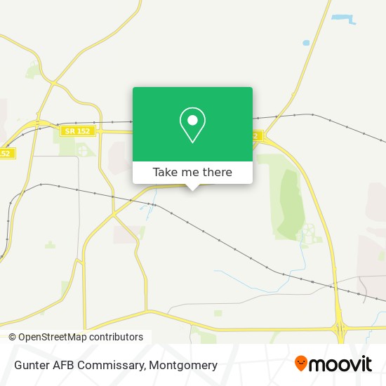 Gunter AFB Commissary map