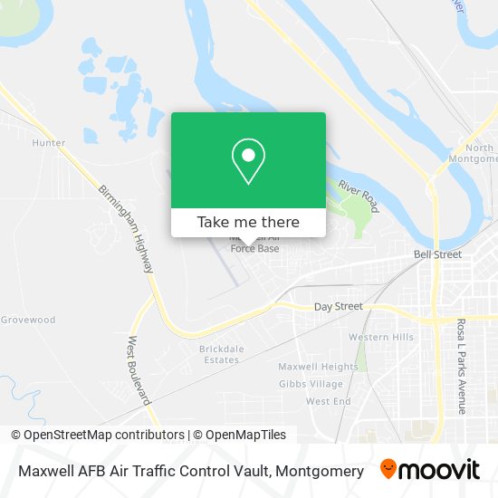 Maxwell AFB Air Traffic Control Vault map