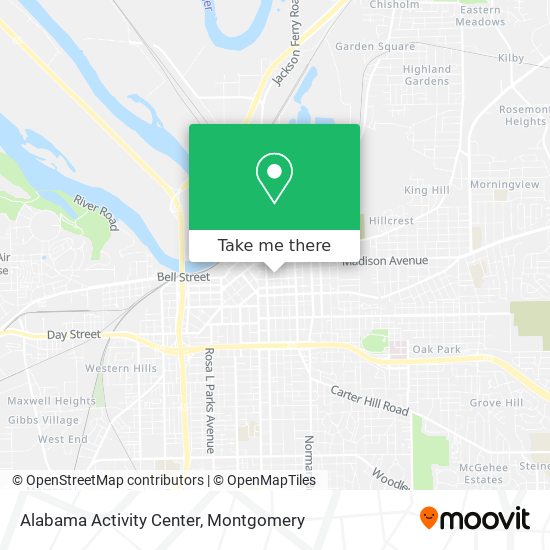 Mapa de Alabama Activity Center