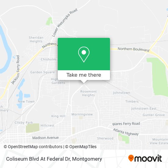 Coliseum Blvd At Federal Dr map
