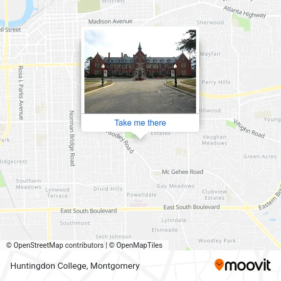 Huntingdon College map