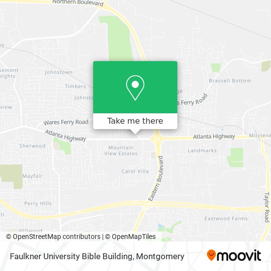 Mapa de Faulkner University Bible Building