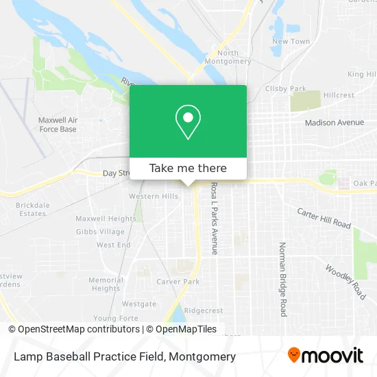 Lamp Baseball Practice Field map