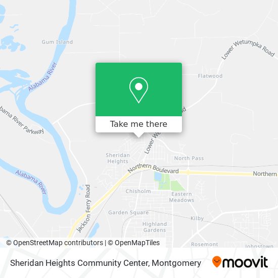 Sheridan Heights Community Center map