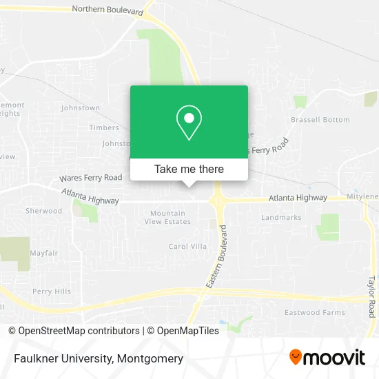 Faulkner University map