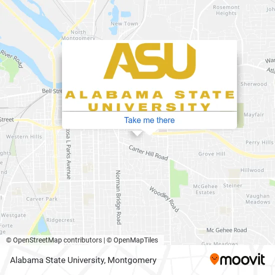 Alabama State University map
