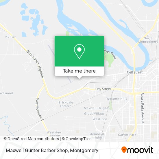 Maxwell Gunter Barber Shop map