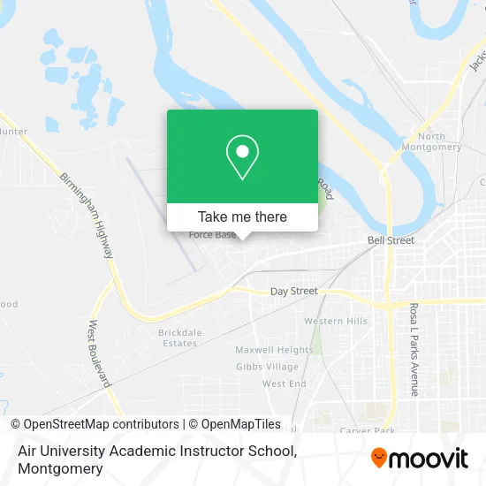 Mapa de Air University Academic Instructor School