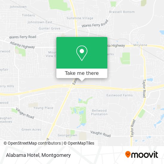 Alabama Hotel map