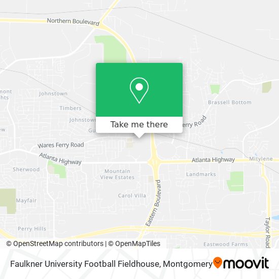 Mapa de Faulkner University Football Fieldhouse