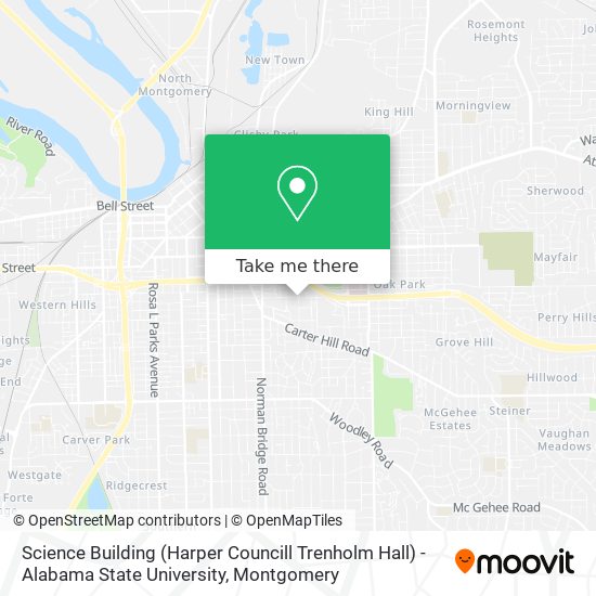 Science Building (Harper Councill Trenholm Hall) - Alabama State University map