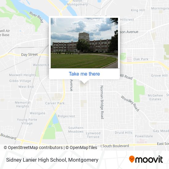 Sidney Lanier High School map