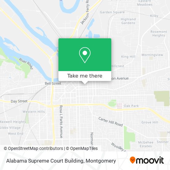 Alabama Supreme Court Building map