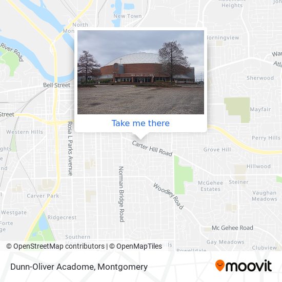 Dunn-Oliver Acadome map