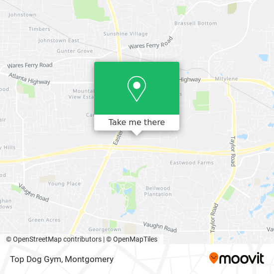 Top Dog Gym map