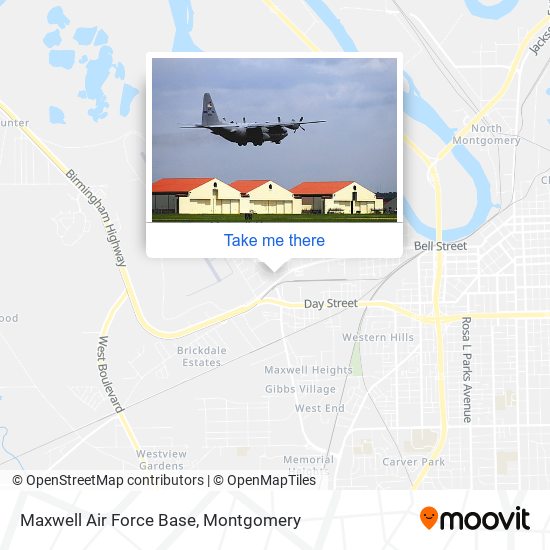 Maxwell Air Force Base map