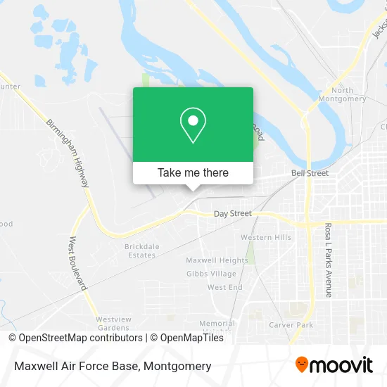 Mapa de Maxwell Air Force Base