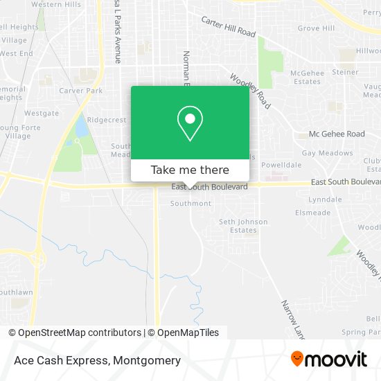 Ace Cash Express map