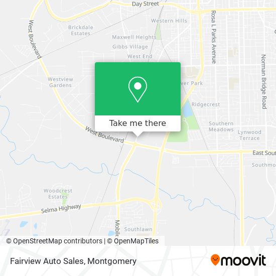 Fairview Auto Sales map