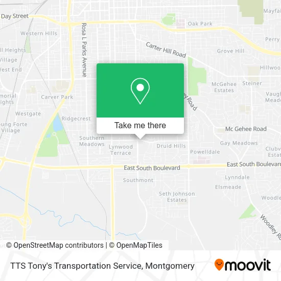Mapa de TTS Tony's Transportation Service
