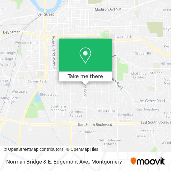 Norman Bridge & E. Edgemont Ave. map