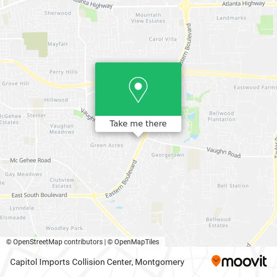 Capitol Imports Collision Center map