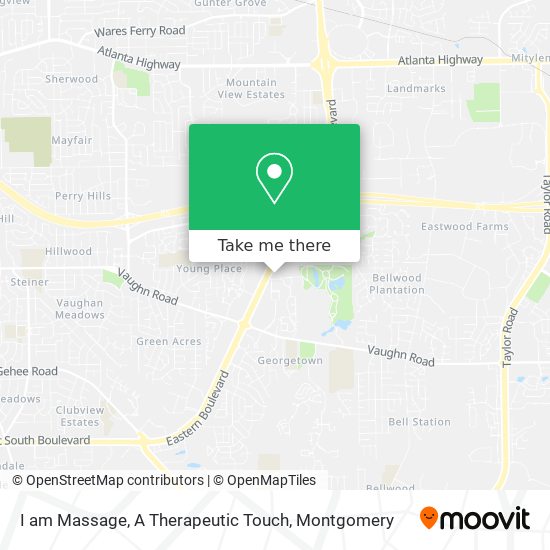 I am Massage, A Therapeutic Touch map