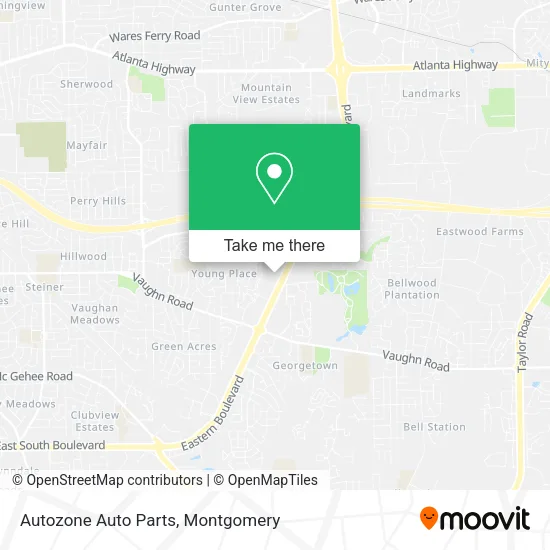 Autozone Auto Parts map