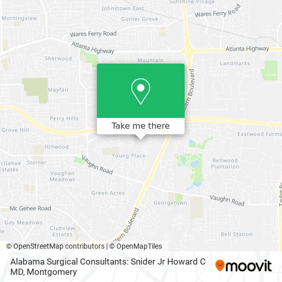 Alabama Surgical Consultants: Snider Jr Howard C MD map