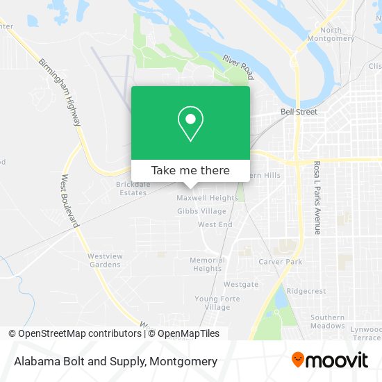 Mapa de Alabama Bolt and Supply