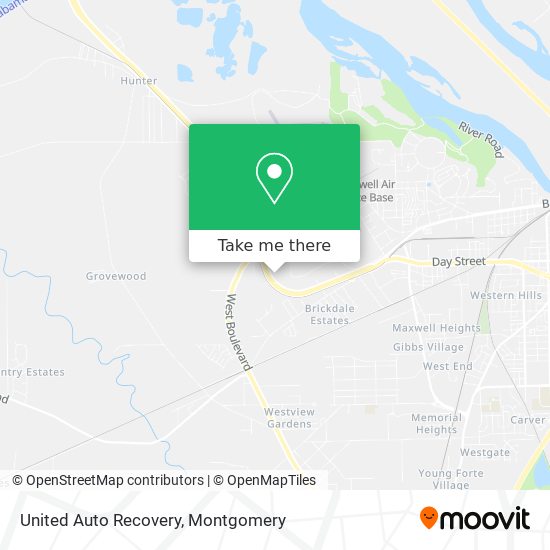 United Auto Recovery map