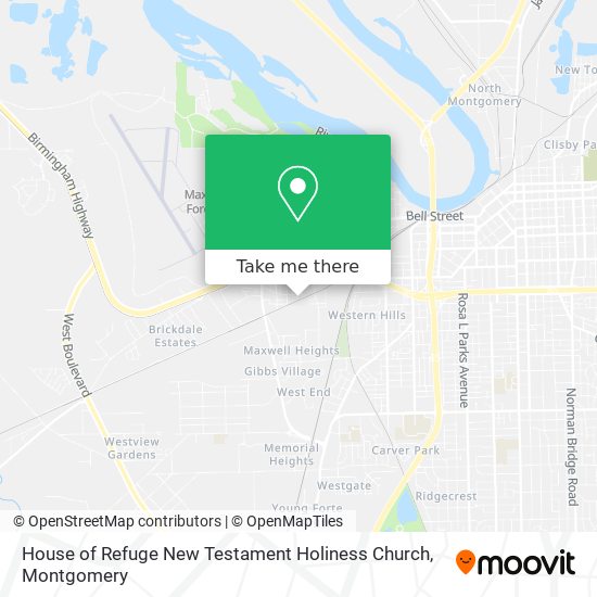 Mapa de House of Refuge New Testament Holiness Church