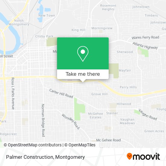 Palmer Construction map