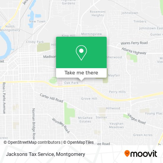 Jacksons Tax Service map